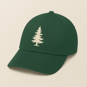 Embroidered Pine Tree Hat
